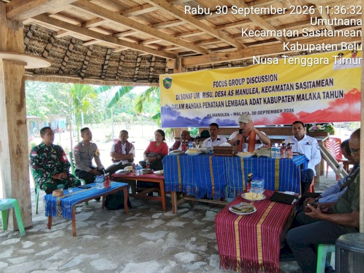 Merawat Nilai Adat Lewat Dialog, Polres Malaka Hadir di Tengah Masyarakat Sonaf Umrisu
