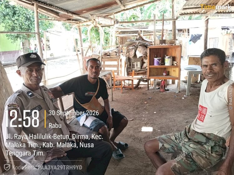 Mengikuti Aktivitas Warga, Polsek Malaka Timur Hadir Bangun Rasa Aman di Tengah Masyarakat