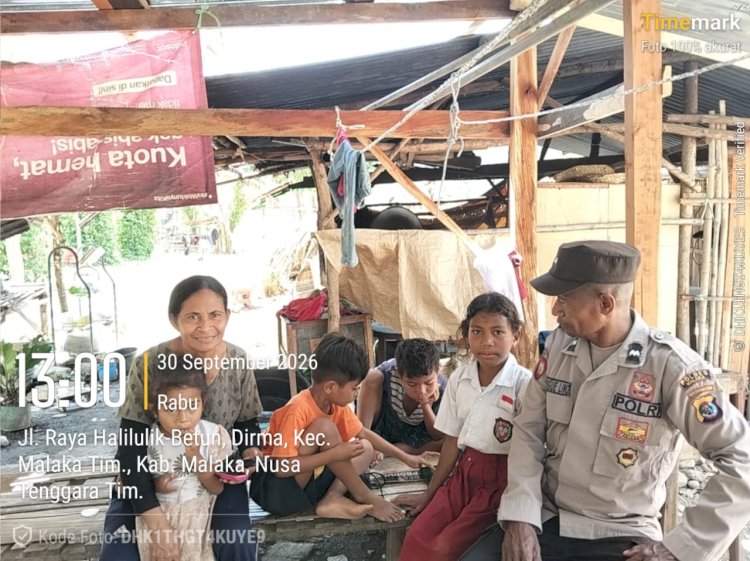 Polsek Malaka Timur Perkuat Kehadiran di Tengah Warga, Cegah Gangguan Kamtibmas Sejak Dini