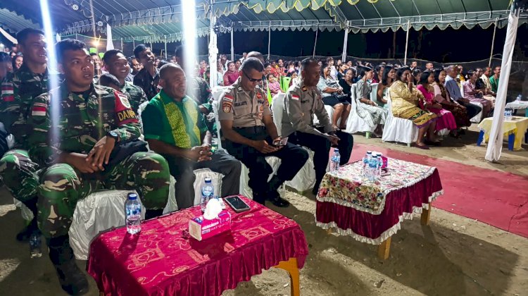 Polsek Kobalima Hadir Jaga Kamtibmas di Pesta Pernikahan, Sampaikan Imbauan kepada Warga