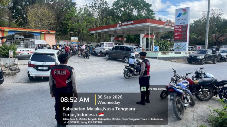 Hadir di Tengah Aktivitas Warga, Samapta Polres Malaka Kawal Kelancaran dan Keselamatan Masyarakat