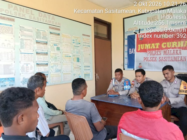 Bukan Sekadar Mendengar, Polsek Sasitamean Buka Ruang Warga Menyampaikan Persoalan dan Mencari Solusi
