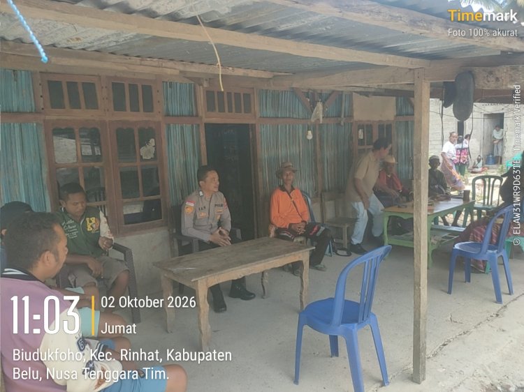 Polsek Rinhat Hadir di Tengah Aktivitas Warga, Jaga Suasana Aman Tetap Terpelihara