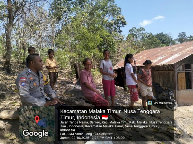 Dari Menjaga Desa hingga Mencegah Karhutla, Polsek Malaka Timur Ajak Warga Jadi Garda Terdepan