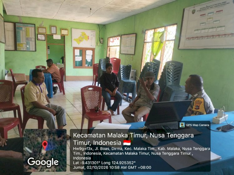 Tak Hanya Menjaga Kamtibmas, Polsek Malaka Timur Ajak Warga Cegah Karhutla dan Rawat Keamanan Bersama