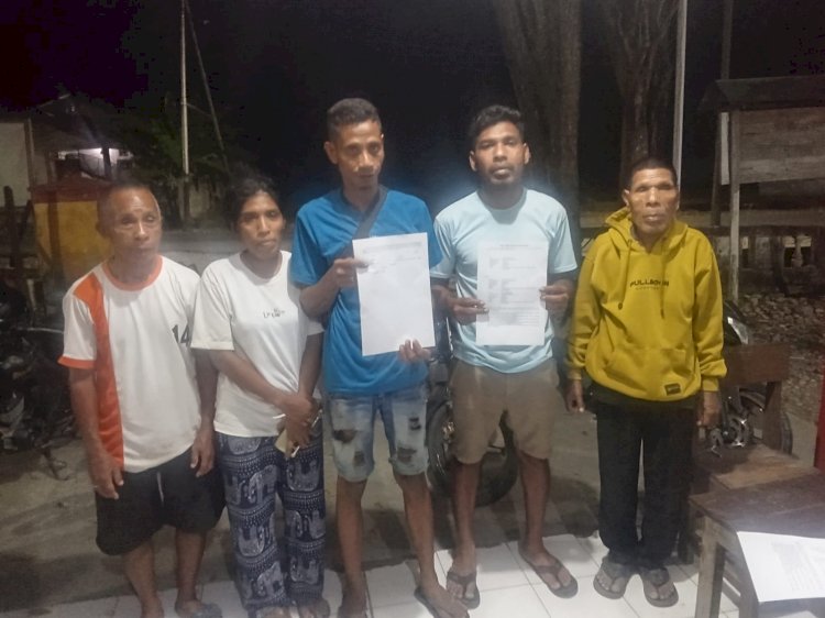 Respons Cepat Layanan 110, Polsek Malaka Tengah Fasilitasi Perdamaian Kakak Beradik di Kamanasa