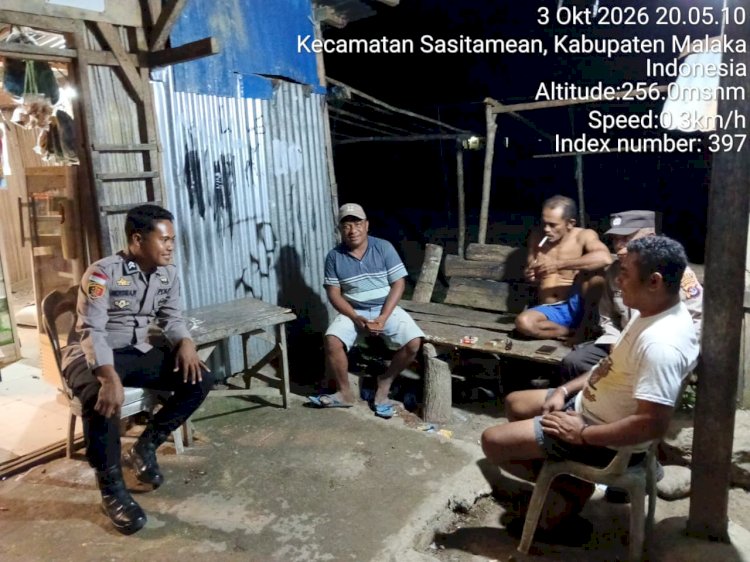 Jaga Harmoni Malam di Sasitamean, Polri Rangkul Pemuda dan Perkuat Rasa Aman Masyarakat