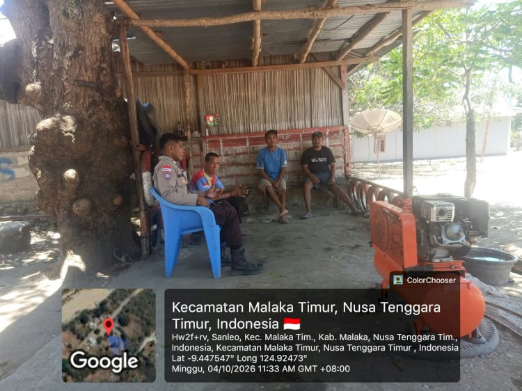 Tak Sekadar Berpatroli, Polsek Malaka Timur Rangkul Pemuda dan Warga, Rawat Kedamaian hingga Pelosok Desa