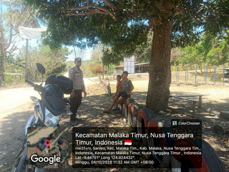 Polsek Malaka Timur Rangkul Anak-Anak dan Pemuda, Tanamkan Pesan Aman untuk Masa Depan