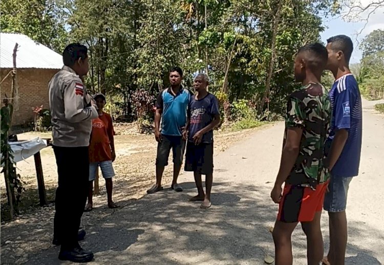 Cegah Gangguan Kamtibmas Sejak Dini, Polsek Rinhat Rangkul Warga dengan Imbauan Humanis