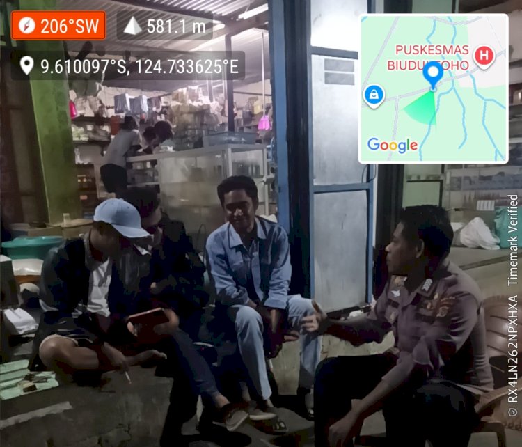Polsek Rinhat Gencarkan Imbauan Kamtibmas, Ajak Masyarakat Bersama Cegah Gangguan Keamanan