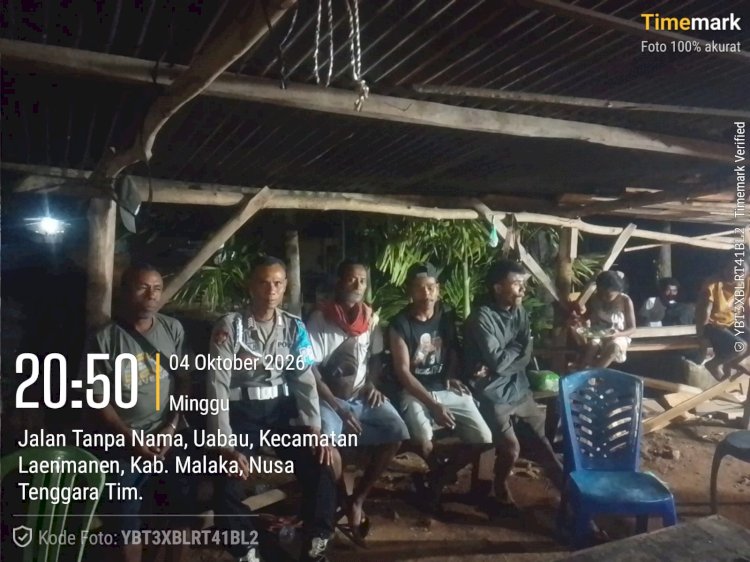 Polsek Laenmanen Intensifkan Patroli, Cegah Gangguan Kamtibmas di Kalangan Remaja dan Pemuda