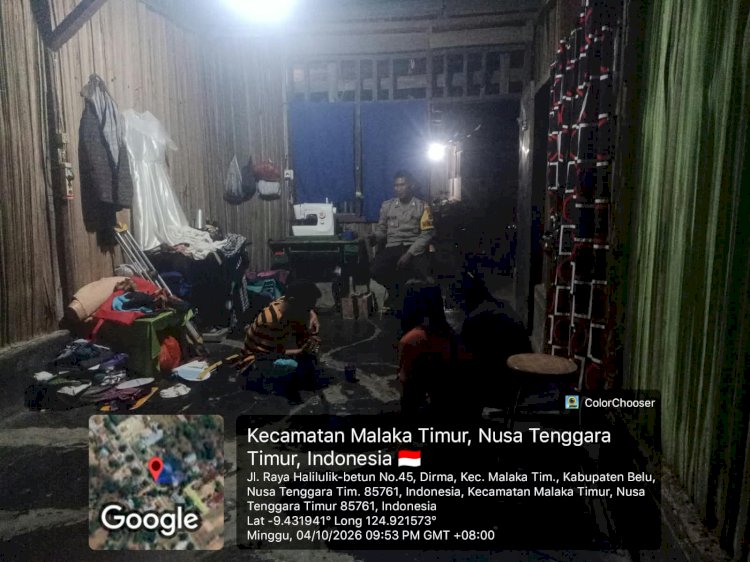 Polsek Malaka Timur Perkuat Kehadiran Polisi di Tengah Masyarakat, Sampaikan Pesan Kamtibmas dan Cegah Karhutlah