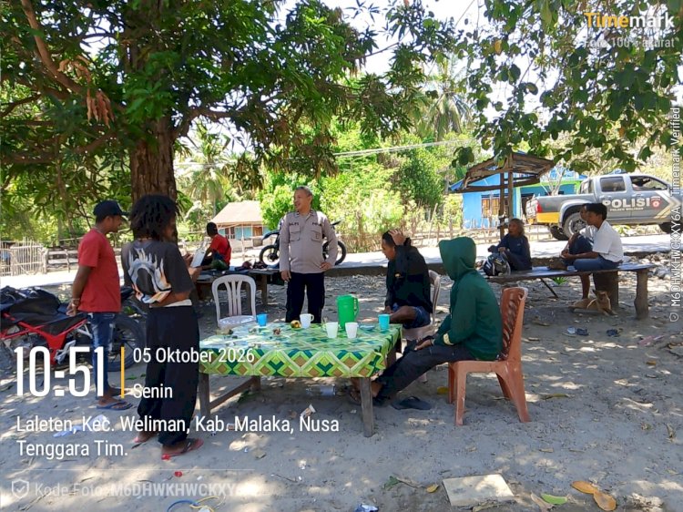 Patroli Dialogis Polsek Weliman Hadir Menyapa Warga, Jaga Situasi Kamtibmas Tetap Aman dan Kondusif