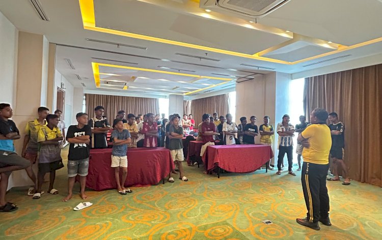 Polres Malaka Bekali Atlet Muda dengan Pendampingan Mental Jelang Soeratin Cup di Surabaya