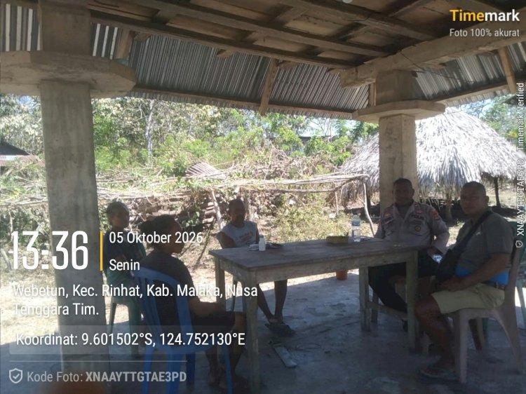 Polsek Rinhat Edukasi Warga Perkuat Kewaspadaan, Cegah Gangguan Kamtibmas