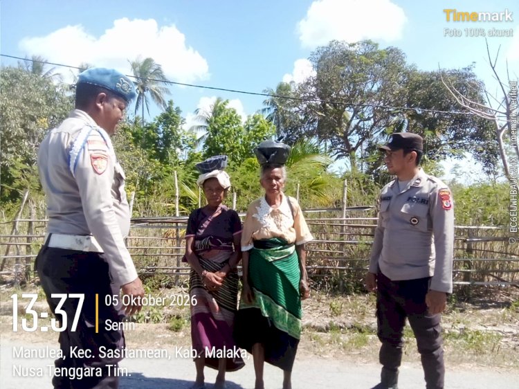 Polsek Sasitamean Bangun Kesadaran Warga Lewat Patroli Dialogis, Kamtibmas Dijaga Bersama