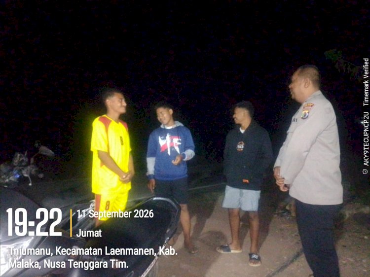Jaga Generasi Muda Tetap Positif, Polsek Laenmanen Perkuat Patroli Preventif di Tengah Masyarakat