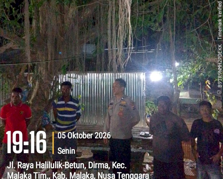 Patroli Dialogis Polsek Malaka Timur, Polri Hadir Dekat dengan Warga Jaga Kamtibmas Tetap Kondusif