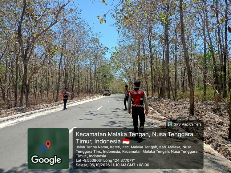 Cegah Karhutla, Patroli Presisi Polres Malaka Pantau Kawasan Hutan Kateri