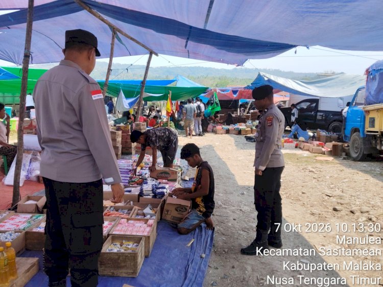 Dari Pasar Kaputu hingga Manulea, Polisi Pastikan Aktivitas Warga Tetap Aman