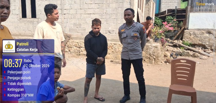Cegah Gangguan Sebelum Terjadi, Polsek Malaka Timur Bangun Komunikasi Langsung dengan Warga