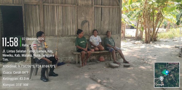 Polsek Wewiku Hadir di Tengah Masyarakat, Patroli Dialogis Perkuat Kamtibmas hingga Pelosok Desa
