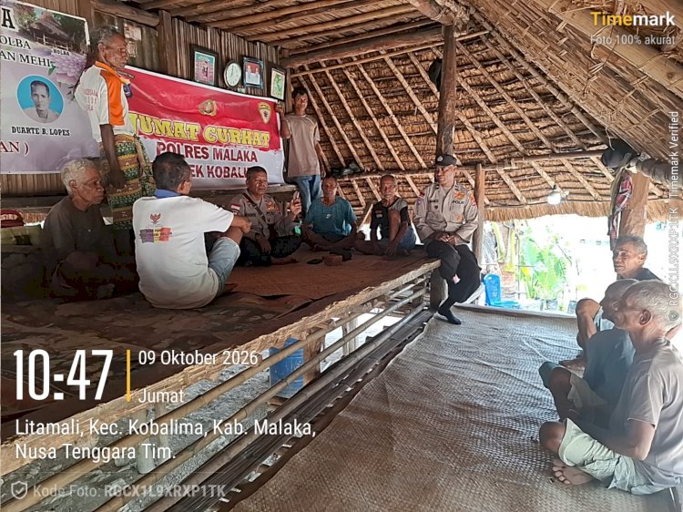 Dari Rumah Adat Holba, Kapolsek Kobalima Rangkul Masyarakat, Perkuat Persaudaraan dan Jaga Malaka Tetap Damai