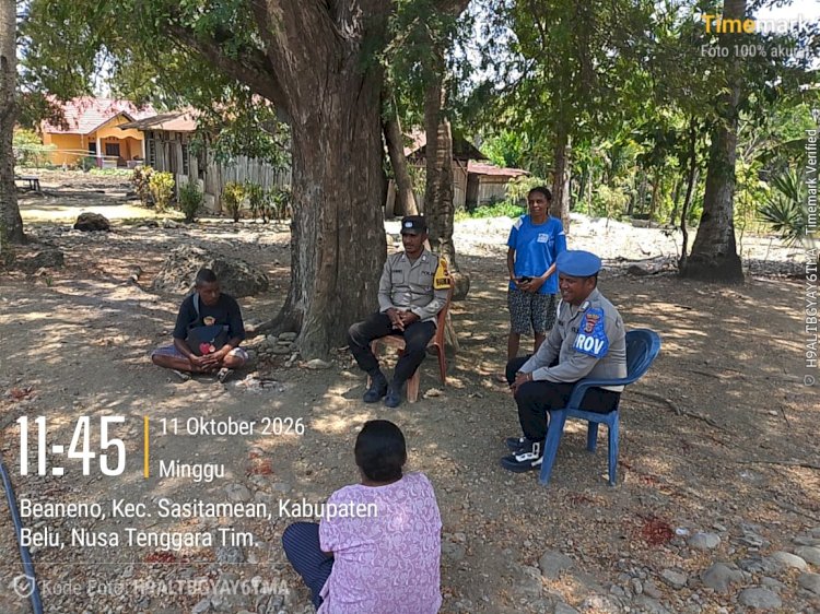 Cegah Pencurian Kendaraan Bermotor, Polsek Sasitamean Perkuat Patroli Dialogis dan Edukasi Warga
