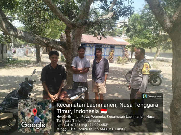 Polres Malaka Perkuat Kamtibmas melalui Patroli Dialogis dan Imbauan Humanis di Malaka Timur