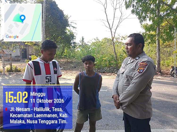 Patroli Kamtibmas di Kecamatan Laenmanen, Polri Ajak Masyarakat Bersama Jaga Keamanan dan Ketertiban