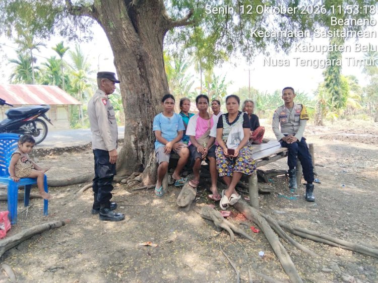 Lindungi Warga dari Kejahatan, Polsek Sasitamean Edukasi Masyarakat tentang Keamanan dan Bahaya Perdagangan Orang