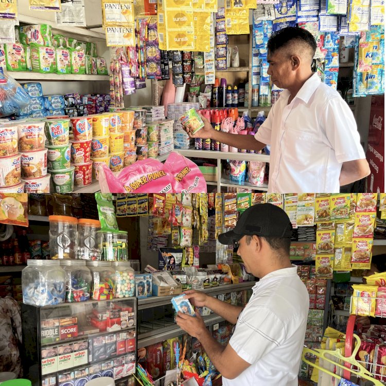 Cegah Peredaran Narkoba dan Lindungi Konsumen, Polres Malaka Gelar Operasi di Pasar Baru Betun