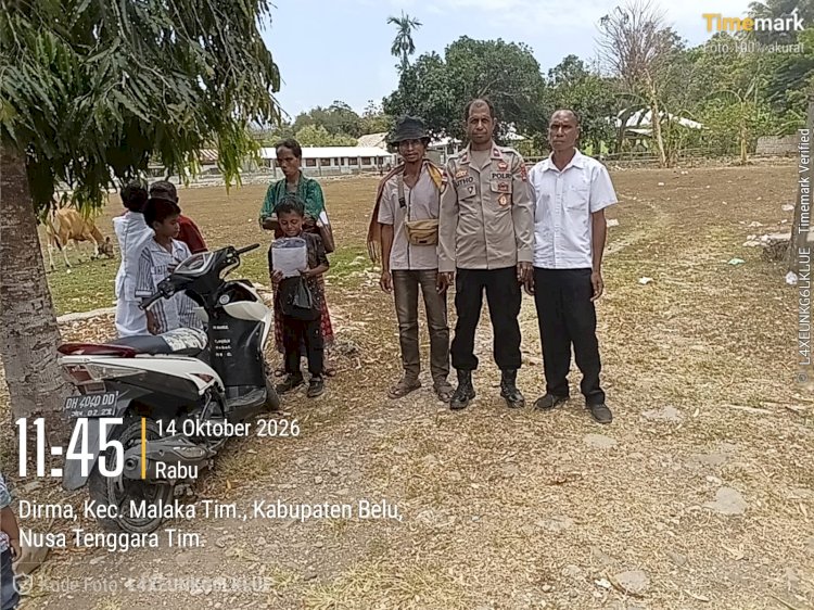 Patroli Dialogis Polsek Malaka Timur, Ajak Warga Jaga Kamtibmas dan Cegah Kebakaran Hutan