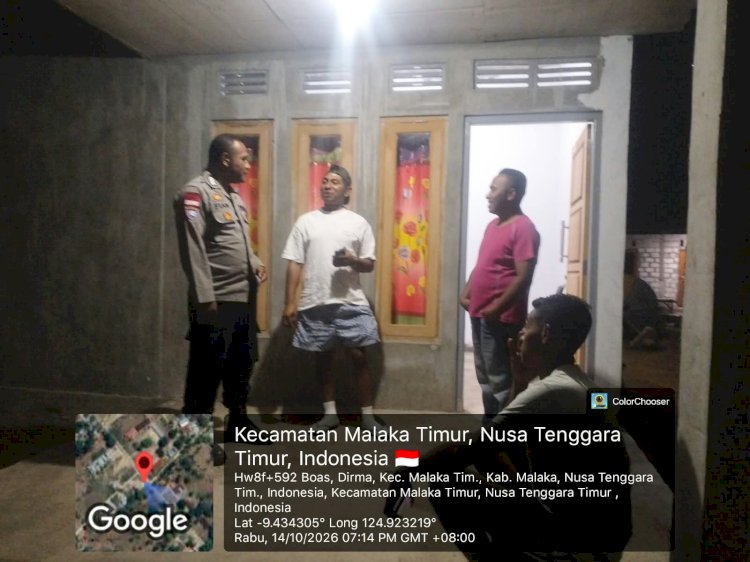 Patroli Dialogis Polsek Malaka Timur Perkuat Kedekatan Polisi dan Masyarakat