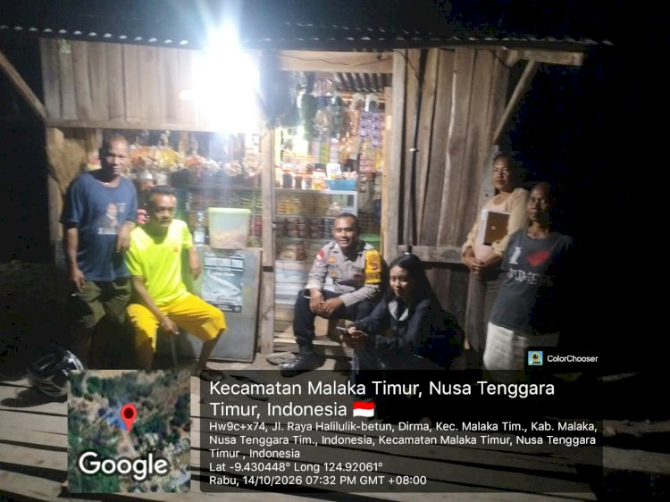 Cegah Karhutla Sejak Dini, Bhabinkamtibmas Ajak Warga Malaka Timur Peduli Lingkungan