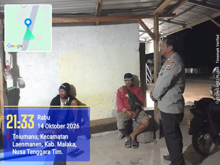 Cegah Tawuran dan Gangguan Kamtibmas, Polsek Laenmanen Intensifkan Patroli di Wilayah Pedesaan