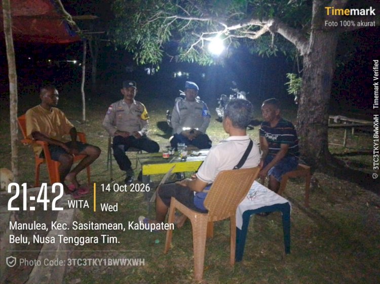 Patroli Dialogis Polsek Sasitamean, Perkuat Kesadaran Warga Jaga Keamanan dan Ketertiban