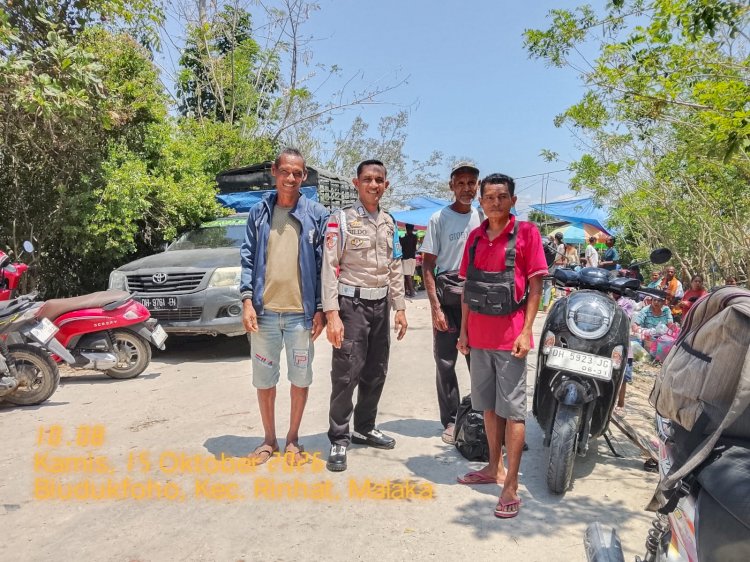 Patroli Dialogis Polsek Rinhat, Hadirkan Rasa Aman dan Ajak Warga Jaga Kedamaian di Malaka
