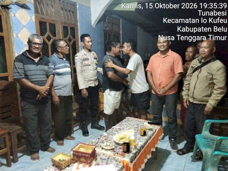 Kedepankan Pendekatan Humanis, Polsek Sasitamean Bantu Pulihkan Hubungan Kekeluargaan Melalui Perdamaian Adat