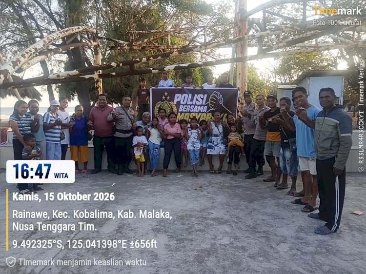 Polsek Kobalima Sosialisasikan Tagline “Polisi Bersama Masyarakat”, Perkuat Kedekatan dengan Warga Sejak Dini