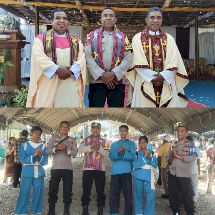 Hadir dalam Sukacita Iman, Polri Perkuat Persaudaraan dan Kerukunan di Malaka Timur