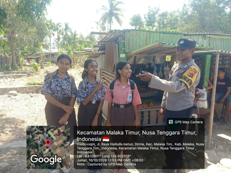 Patroli Humanis di Malaka Timur, Polisi Rangkul Pelajar untuk Jaga Keamanan dan Ketertiban