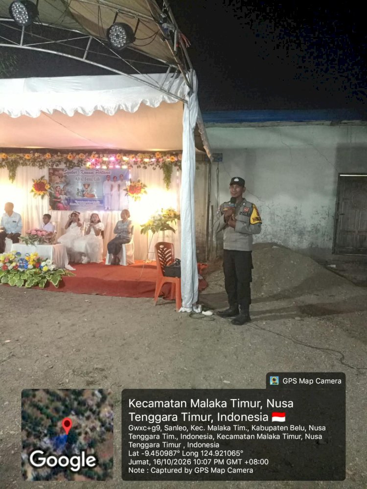 Patroli Dialogis Polsek Malaka Timur Perkuat Keamanan dan Ketertiban dalam Syukuran Sambut Baru
