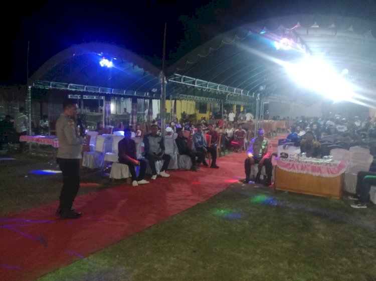 Polsek Malaka Barat Hadir di Tengah Masyarakat, Jaga Pesta Pernikahan Tetap Aman dan Kondusif