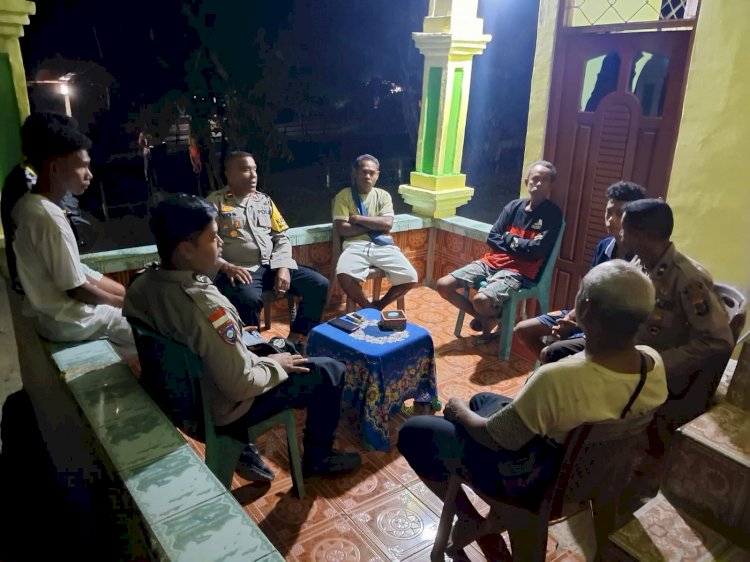 Polsek Malaka Timur Hadir di Tengah Masyarakat, Perkuat Upaya Pencegahan Gangguan Kamtibmas