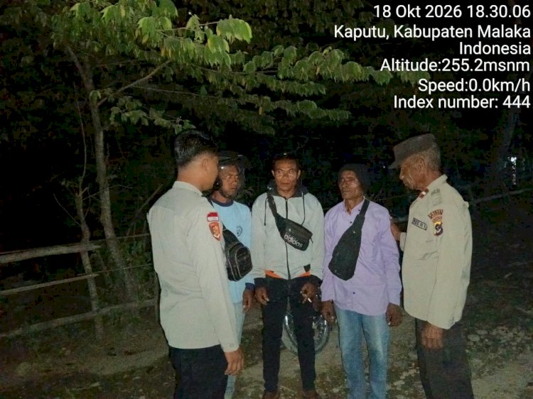 Polsek Sasitamean Tingkatkan Patroli Malam, Imbau Warga Waspadai Curanmor dan TPPO