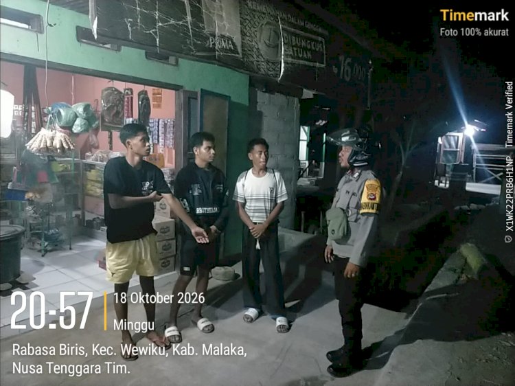 Polsek Wewiku Intensifkan Patroli Dialogis, Ajak Masyarakat Jaga Kamtibmas Tetap Kondusif