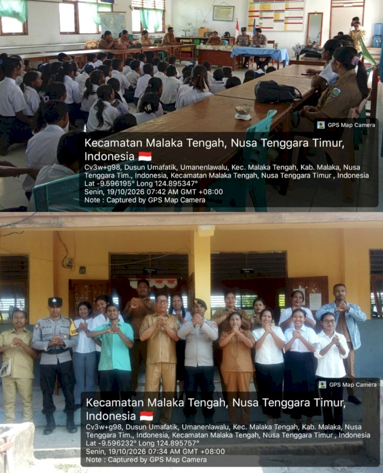 Polisi Peduli Pendidikan, Polres Malaka Edukasi Pelajar tentang Bahaya Narkoba dan Perundungan di SMPN Satap Manumuti