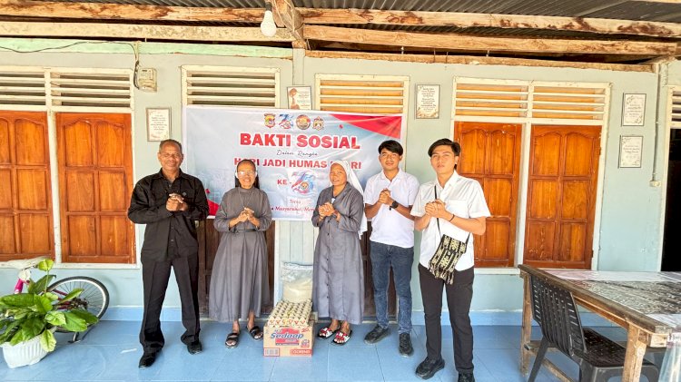 Humas Polres Malaka Hadirkan Kepedulian Lewat Bakti Sosial di Panti Asuhan St. Yoseph